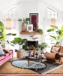 Justina Blakeney X Loloi Playa Hand Woven Aqua / Natural Rug RUGS