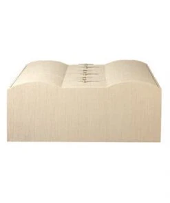 Worlds Away Three Drawer Chest In Natural Grasscloth