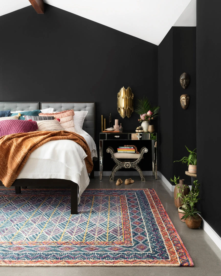 RUGS Justina Blakeney X Loloi Priti Hooked Teal / Fiesta Rug 4 RUGS Justina Blakeney X Loloi Priti Hooked Teal / Fiesta Rug