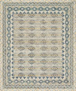 Justina Blakeney X Loloi Priti Hooked Grey / Lagoon Rug RUGS