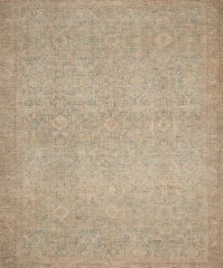 Loloi Priya Hand Woven Denim / Rust Rug