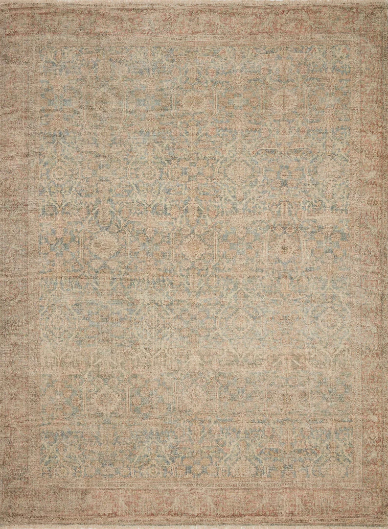 Loloi Priya Hand Woven Denim / Rust Rug 3 Loloi Priya Hand Woven Denim / Rust Rug