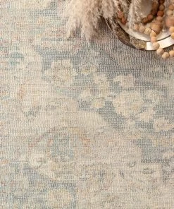 Loloi Priya Hand Woven Bone / Bluestone Rug