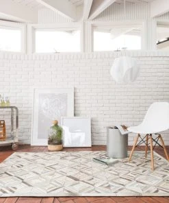 Loloi Promenade Hand Stitched Ivory / Grey Rug