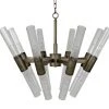 All Lighting Noir Moira Chandelier, Aged Brass Finish