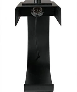 Noir Alfred Table Lamp, Black Metal
