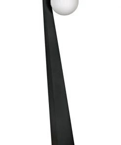 Noir Roy Floor Lamp, Black Metal