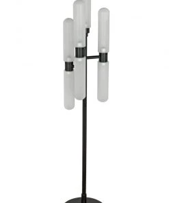 Noir Dominique Floor Lamp, Black Metal 12 Noir Dominique Floor Lamp, Black Metal