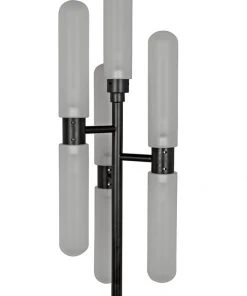 Noir Dominique Floor Lamp, Black Metal 13 Noir Dominique Floor Lamp, Black Metal