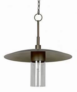 Noir Anton Pendant, Metal With Aged Brass Finish