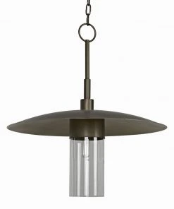 Noir Anton Pendant, Metal With Aged Brass Finish