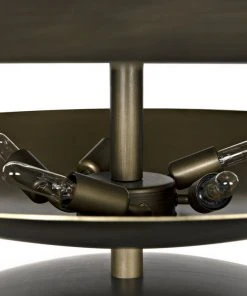 Noir Nora Chandelier, Metal With Aged Brass Finish 15 Noir Nora Chandelier, Metal With Aged Brass Finish