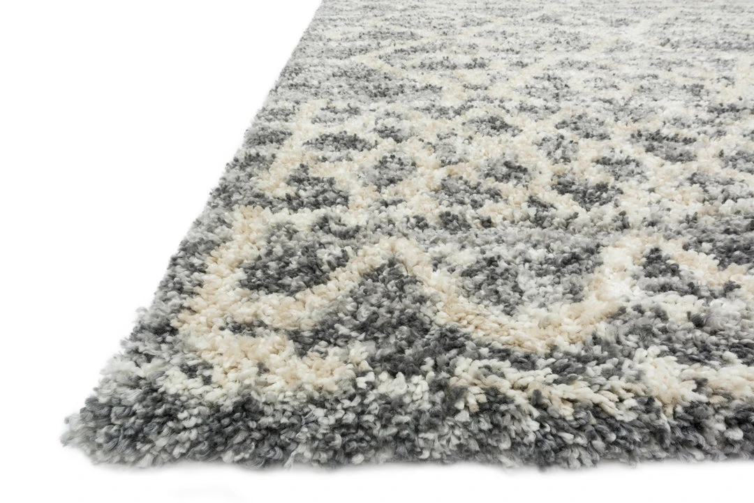Loloi Quincy Power Loomed Graphite / Beige Rug Shag Rugs 4 Loloi Quincy Power Loomed Graphite / Beige Rug Shag Rugs