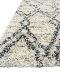 Shag Rugs Loloi Quincy Power Loomed Sand / Graphite Rug
