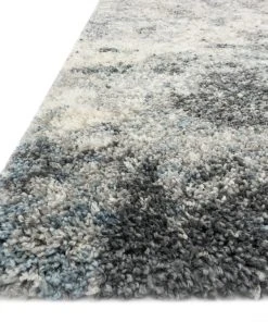 Loloi Quincy Power Loomed Slate Rug Shag Rugs