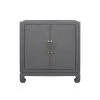 Worlds Away Two Door Chest With Brass Hardware In Grey Lacquered Basketweave Grasscloth LIVING ROOM 2 Worlds Away Two Door Chest With Brass Hardware In Grey Lacquered Basketweave Grasscloth LIVING ROOM
