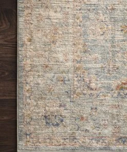 Loloi Revere Power Loomed Light Blue / Multi Rug RUGS