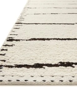 Loloi Roman Hand Woven Ivory / Black Rug RUGS