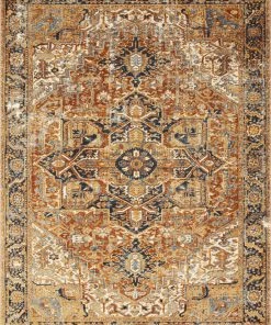 Loloi Sebastian Power Loomed Red / Navy Rug