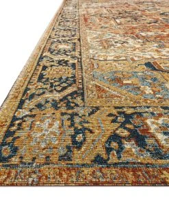 Loloi Sebastian Power Loomed Red / Navy Rug