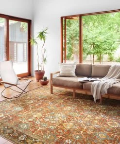 Loloi Sebastian Power Loomed Red / Multi Rug