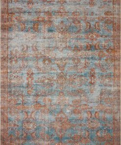 Loloi Sebastian Power Loomed Ocean / Spice Rug RUGS