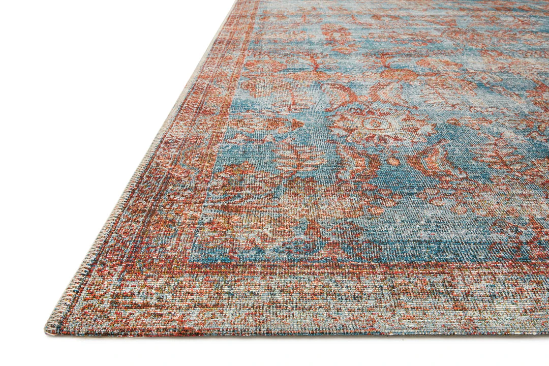 Loloi Sebastian Power Loomed Ocean / Spice Rug RUGS 5 Loloi Sebastian Power Loomed Ocean / Spice Rug RUGS