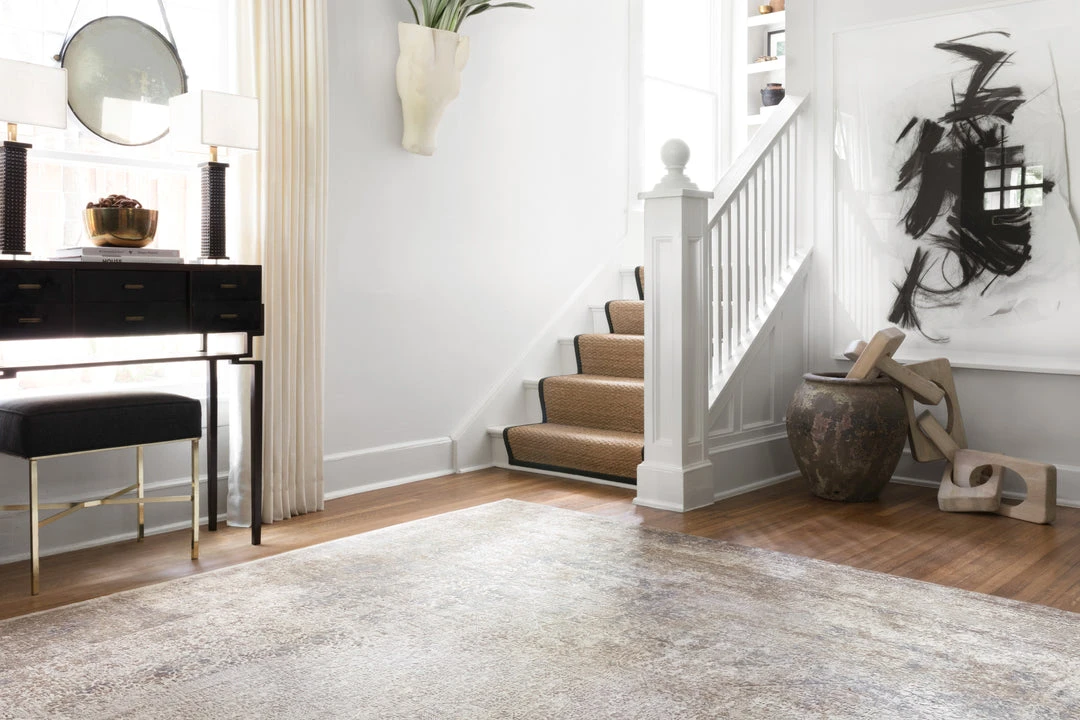 Loloi Sienne Power Loomed Ivory / Pebble Rug RUGS 5 Loloi Sienne Power Loomed Ivory / Pebble Rug RUGS