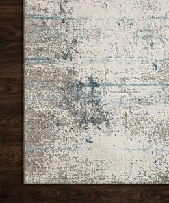 Loloi Sienne Power Loomed Ivory / Ocean Rug