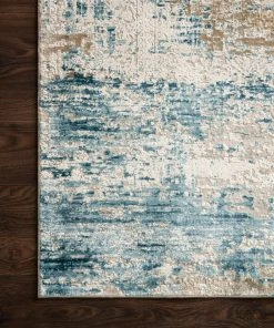 Loloi Sienne Power Loomed Ivory / Azure Rug