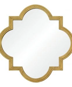 Suzanne Kasler For Mirror Home Burnished Gold Leaf Mirror