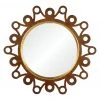 Suzanne Kasler For Mirror Home Walnut & Distressed Gold Leaf Mirror