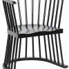 Noir Bolah Hand Rubbed Black Chair LIVING ROOM