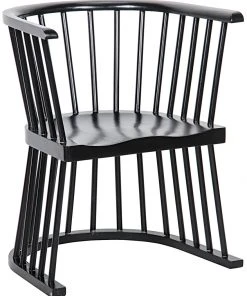 Noir Bolah Hand Rubbed Black Chair LIVING ROOM