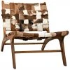 Noir Kamara Cow Hide Chair