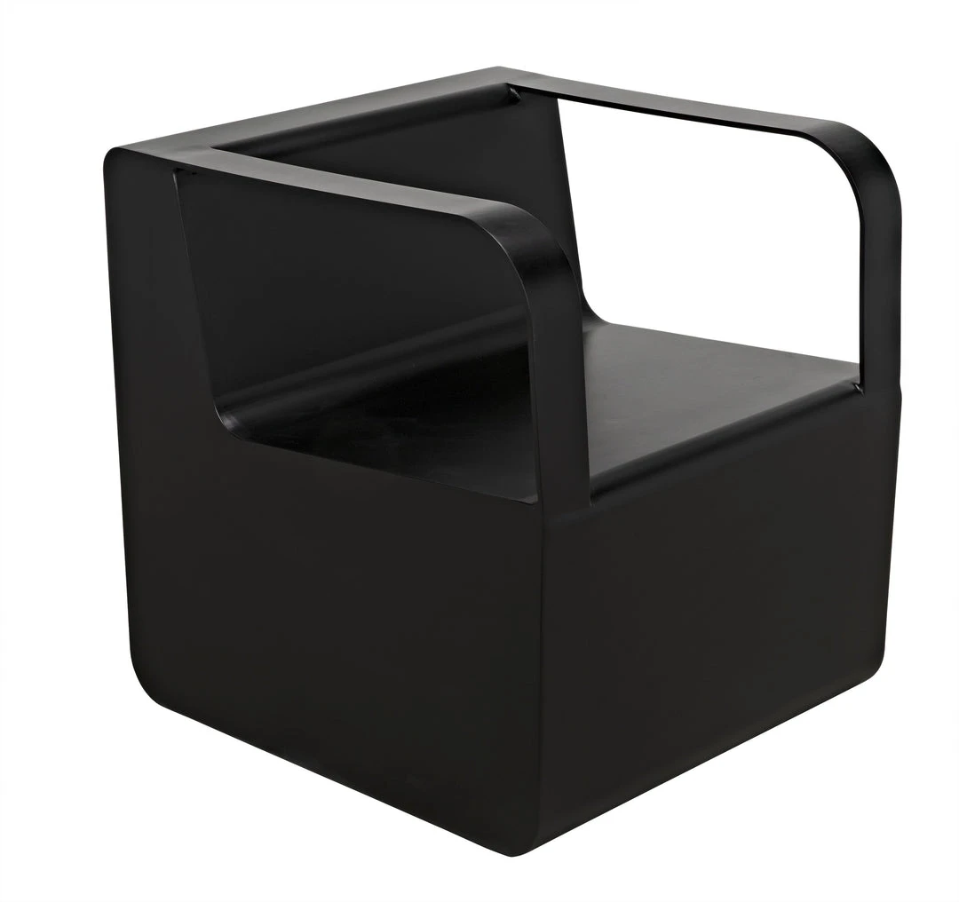 Noir Nico Chair, Black Metal LIVING ROOM 6 Noir Nico Chair, Black Metal LIVING ROOM