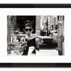 Worlds Away Shopping At Tiffany's - Black Lacquer Frame