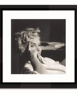 Worlds Away Marilyn Monroe Lounging - Black Lacquer Frame DECOR