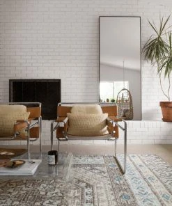 Loloi Tatum Hooked Stone / Blue Rug RUGS