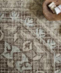 Loloi Tatum Hooked Stone / Blue Rug RUGS