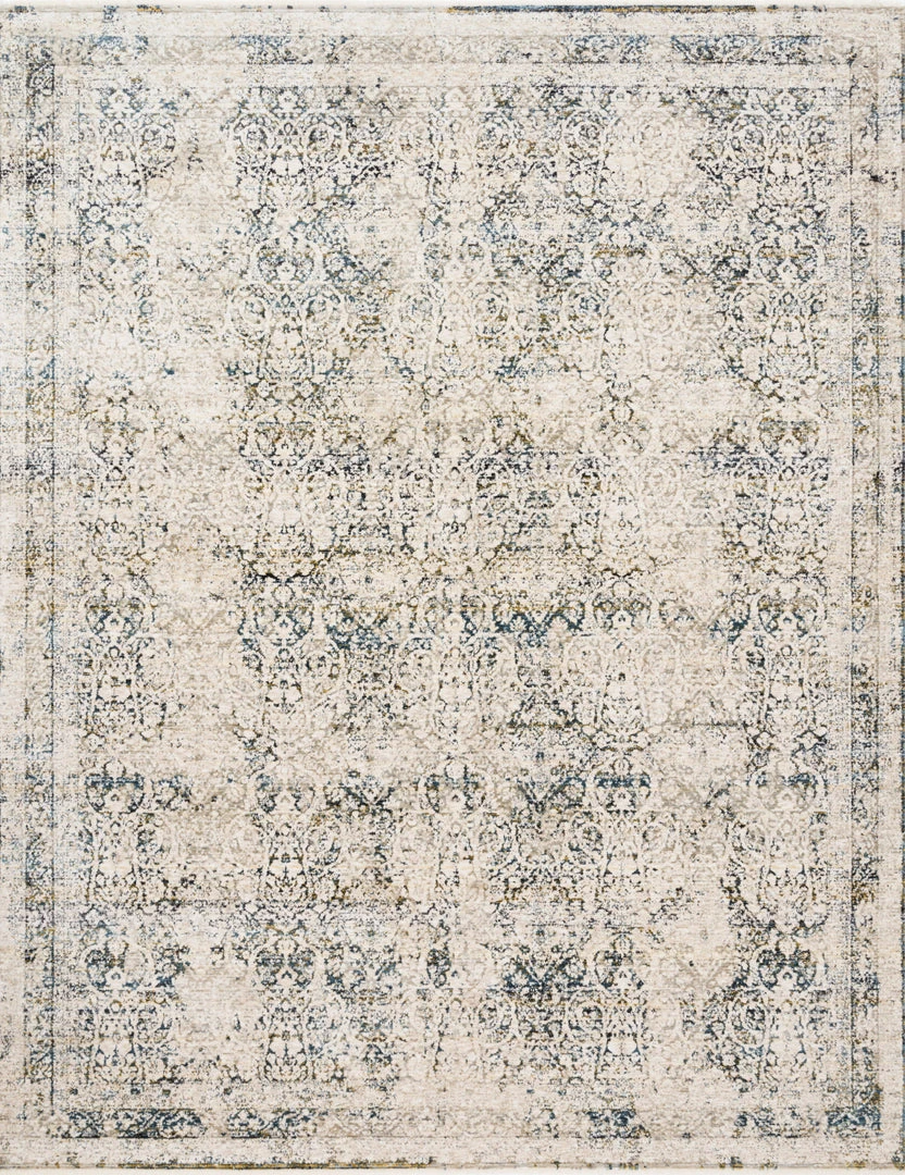 Loloi Theia Power Loomed Natural / Ocean Rug RUGS 3 Loloi Theia Power Loomed Natural / Ocean Rug RUGS