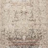 Loloi Theia Power Loomed Taupe / Brick Rug