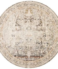 Loloi Theia Power Loomed Taupe / Brick Rug