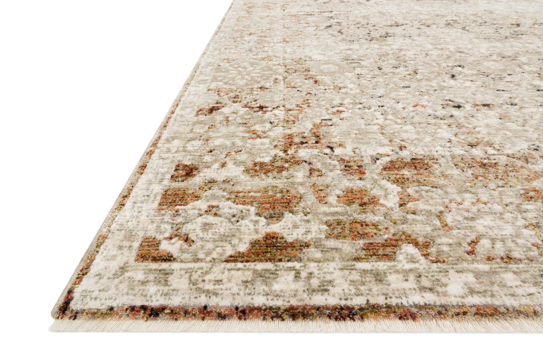 Loloi Theia Power Loomed Natural / Rust Rug RUGS 6 Loloi Theia Power Loomed Natural / Rust Rug RUGS