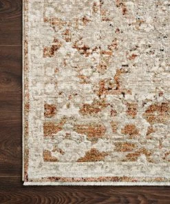 Loloi Theia Power Loomed Natural / Rust Rug RUGS 13 Loloi Theia Power Loomed Natural / Rust Rug RUGS