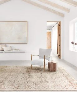 Loloi Theia Power Loomed Natural / Rust Rug RUGS