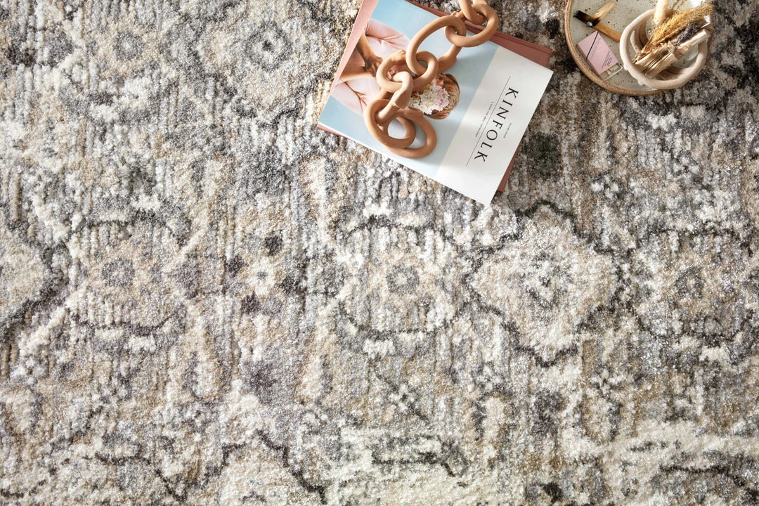 RUGS Loloi Theory Power Loomed Natural / Grey Rug 4 RUGS Loloi Theory Power Loomed Natural / Grey Rug