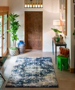 RUGS Loloi Torrance Power Loomed Navy / Ivory Rug