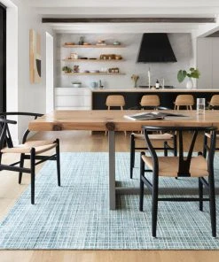 Loloi Urbana Hand Loomed Aqua Rug