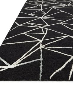 Loloi Verve Hand Tufted Black / Ivory Rug RUGS